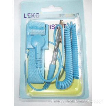 Plastic Buckle Wireless Esd Wrist Strap With Safety Resistivity 1mohm